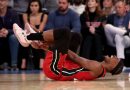 Heat star Jimmy Butler sprains ankle. ‘Waiting game’ begins on his Game 2 status.